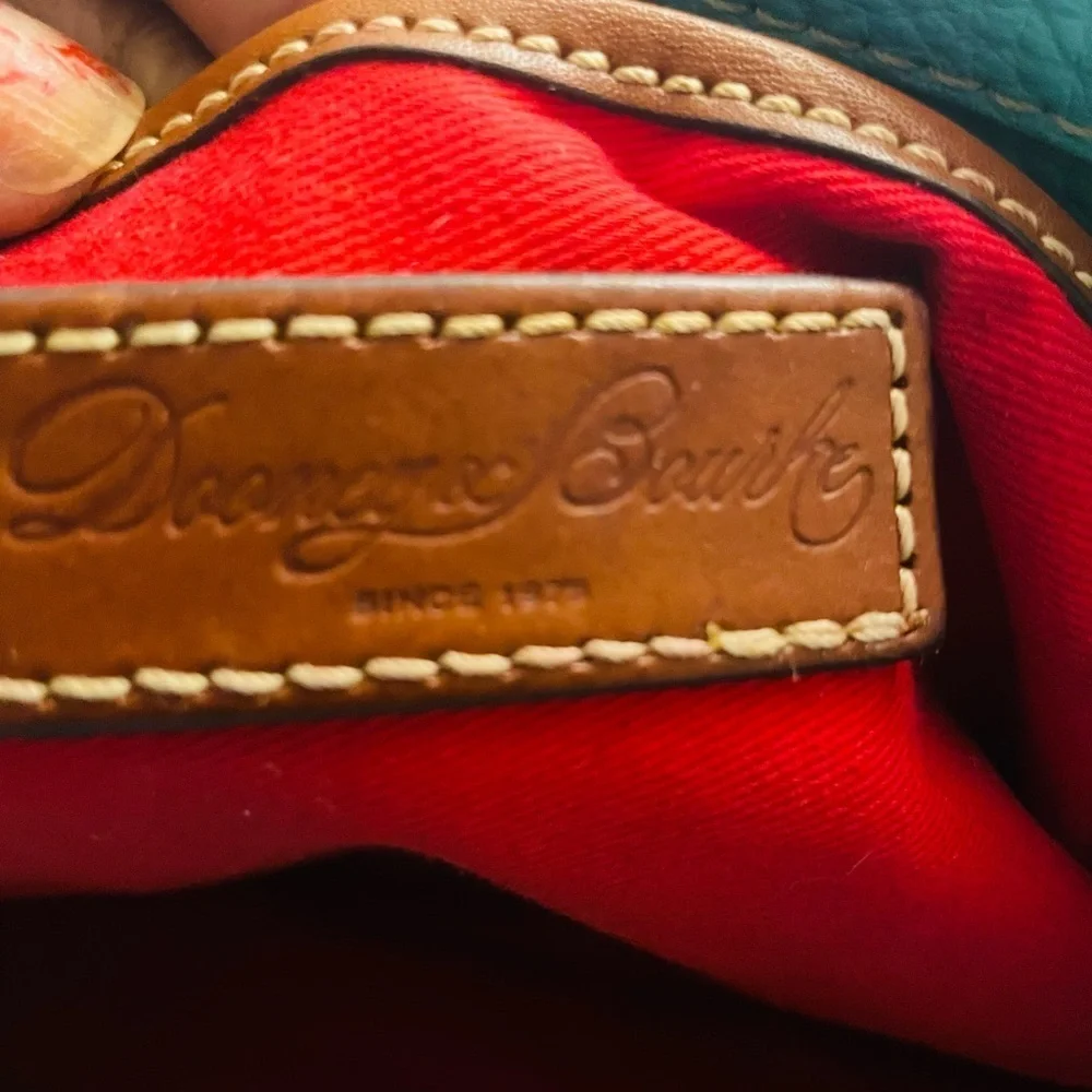 VGT Dooney & Bourke Pebble Leather Tote~Jade